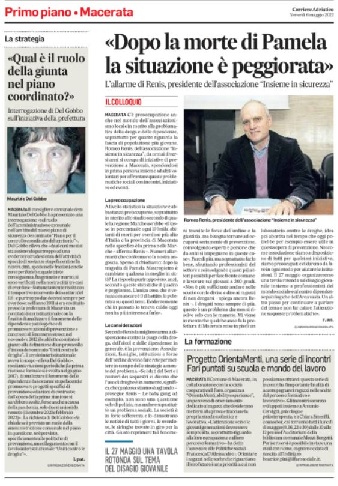 L’intervista del Corriere Adriatico al Presidente Renis